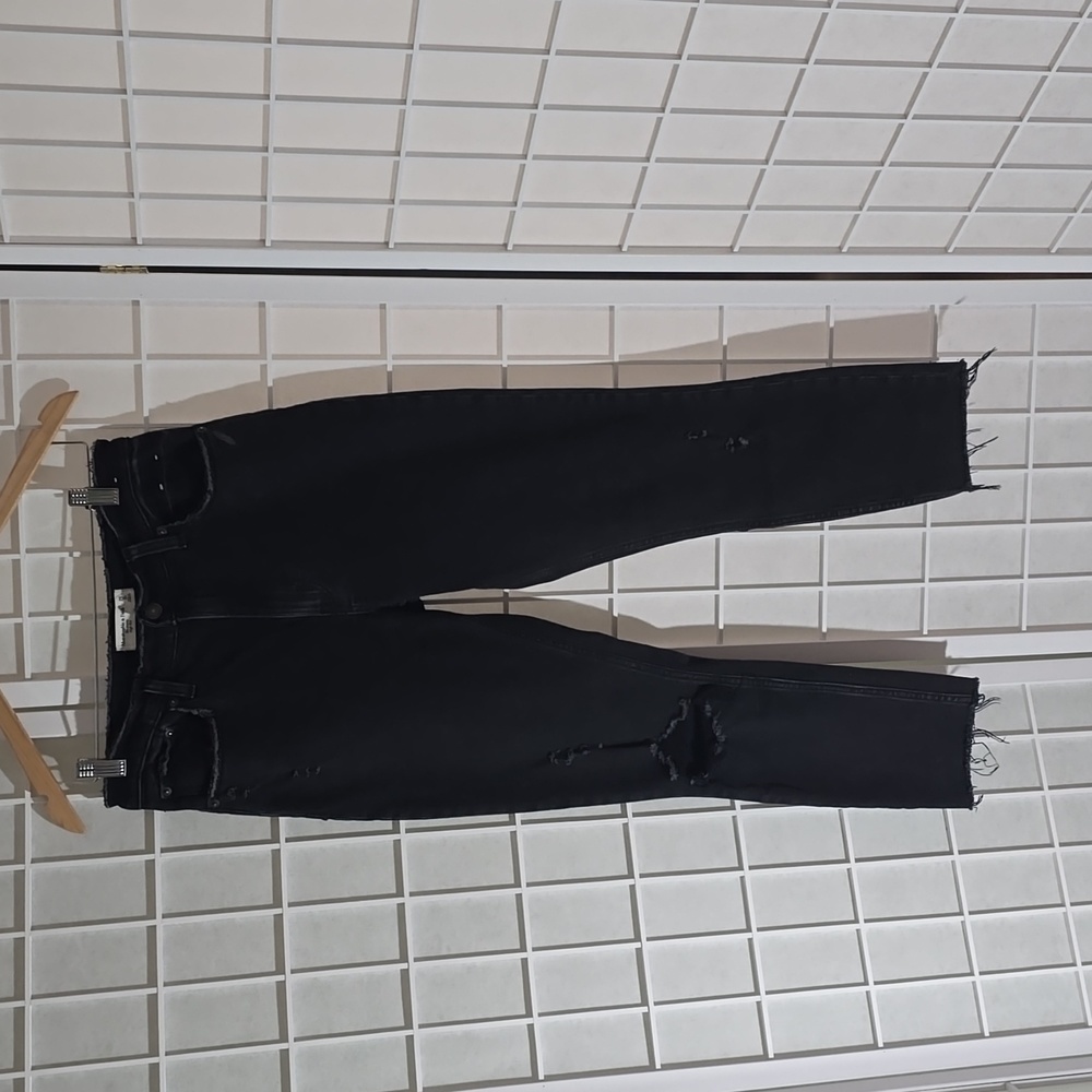 Abercrombie & Fitch Women Black The Skinny High Rise Jeans Size 2